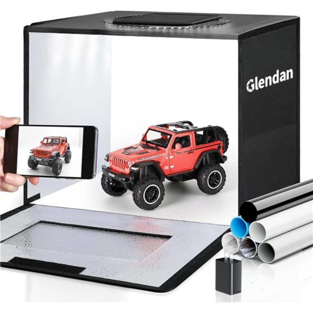 Portable Light Box Photography, 16"x12" Professional Dimmable Photo Box